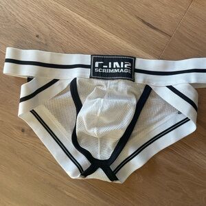 Men's White Jockstrap